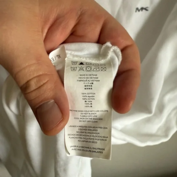 Men’s XL White Michael Kors Preppy Business Casual Cocktail Classic Polo - Picture 5 of 6